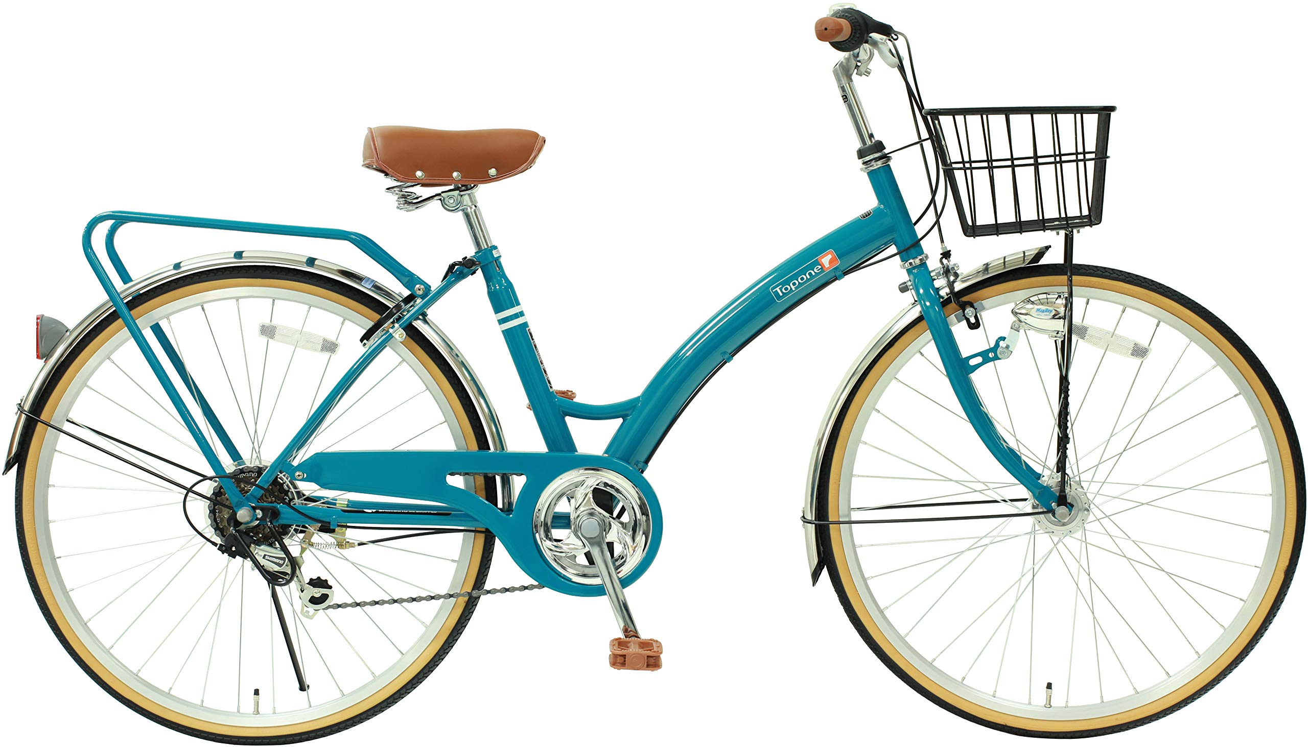 自転車 26インチ 青 変速無 カゴ カギ ライト付き 中古 AFFICHE 札幌 