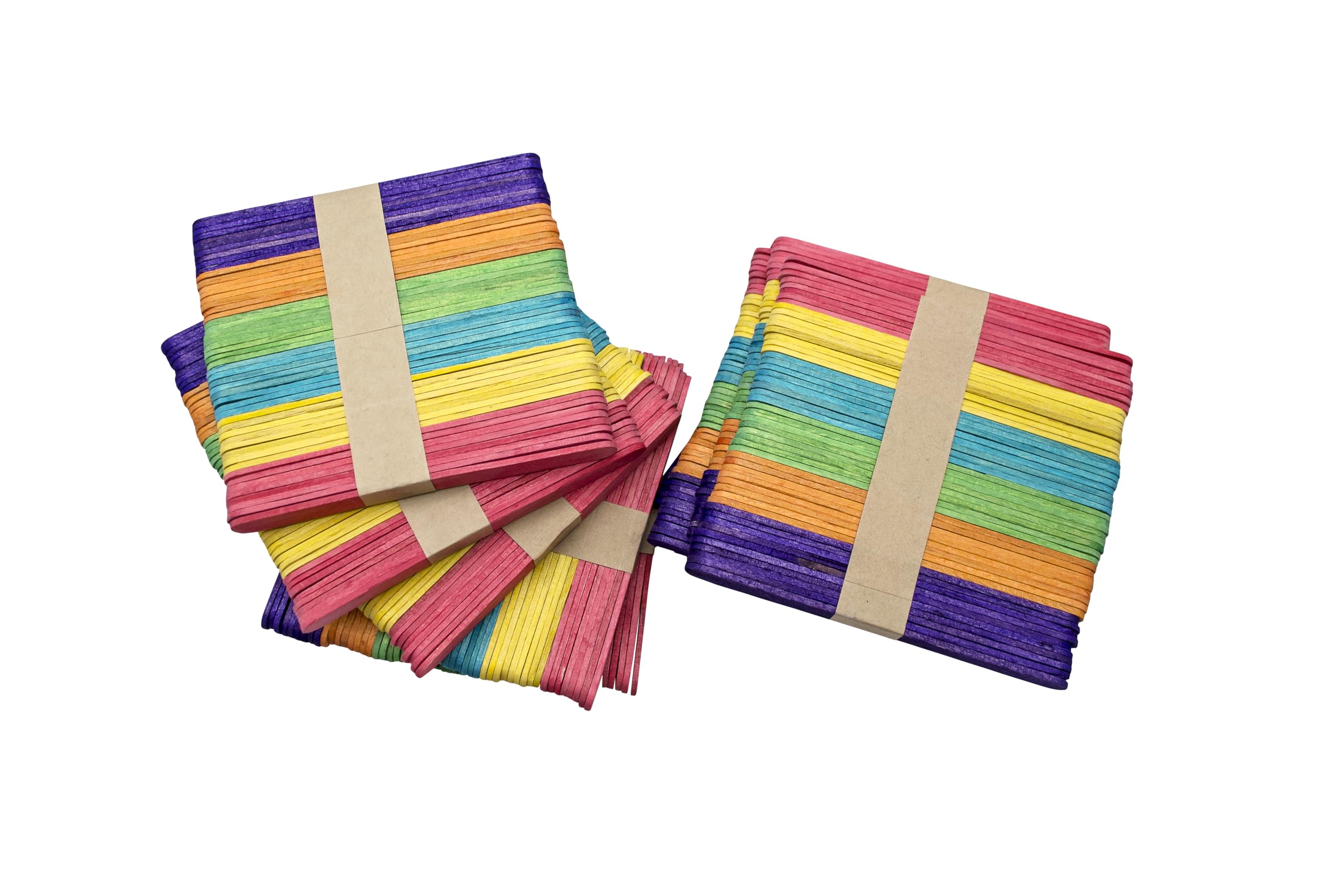 Wood Craft | Lollipop Sticks | Wooden Popsicle Sticks | Assorted Colours | Pack of 1000