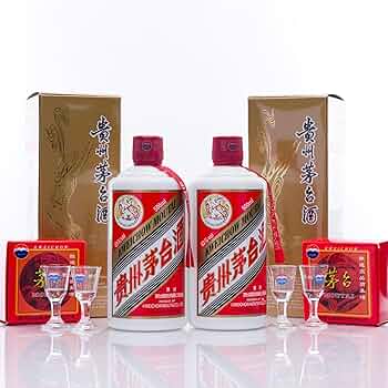 Amazon.co.jp: 貴州茅台酒 飛天 2本 2024年 アルコール53度500ml 箱付