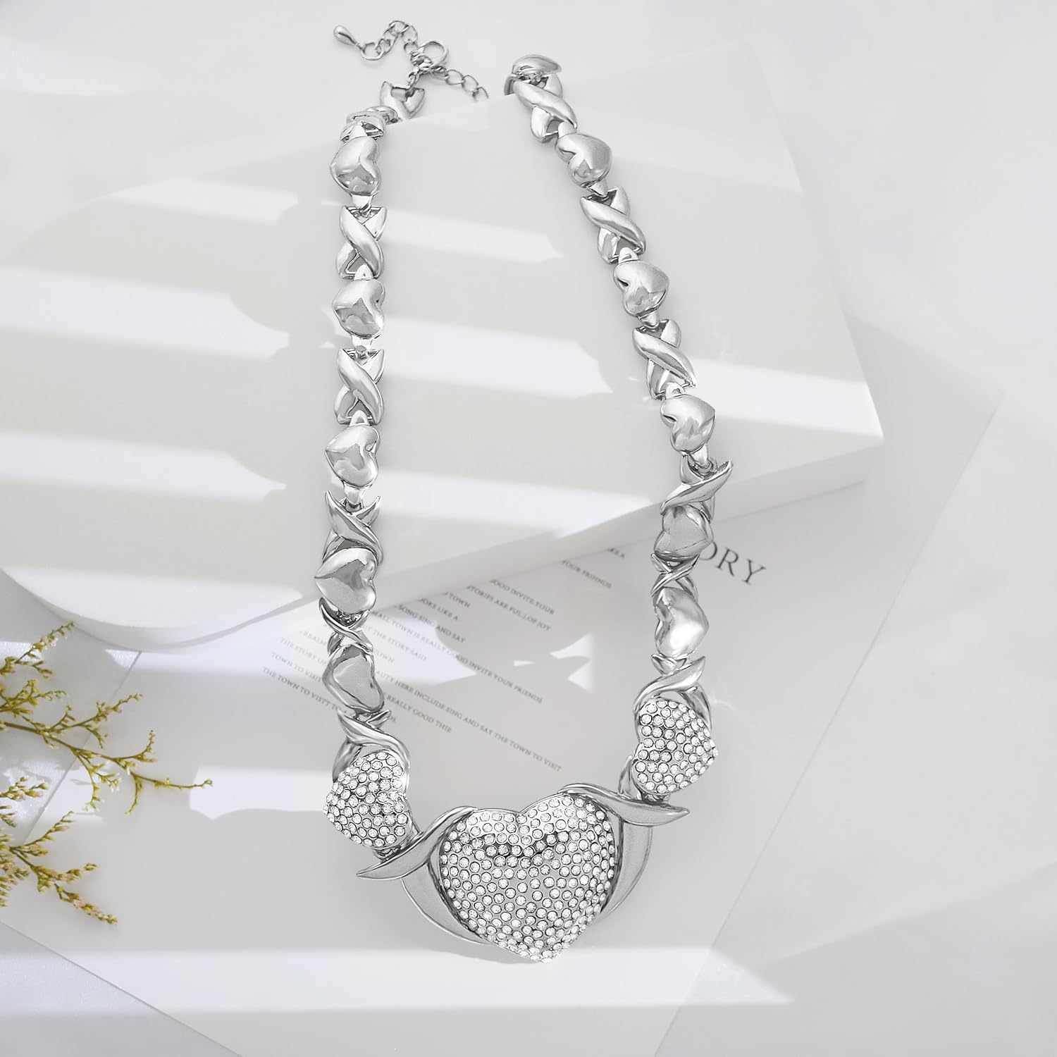 Woman Jewelry Sets Gold Jewelry Sets XOXO Women's Gold Jewelry Fashion Jewelry Necklaces Earrings Woman Accessories Bracelets Jewelry Gifts Love Necklaces - Image 3