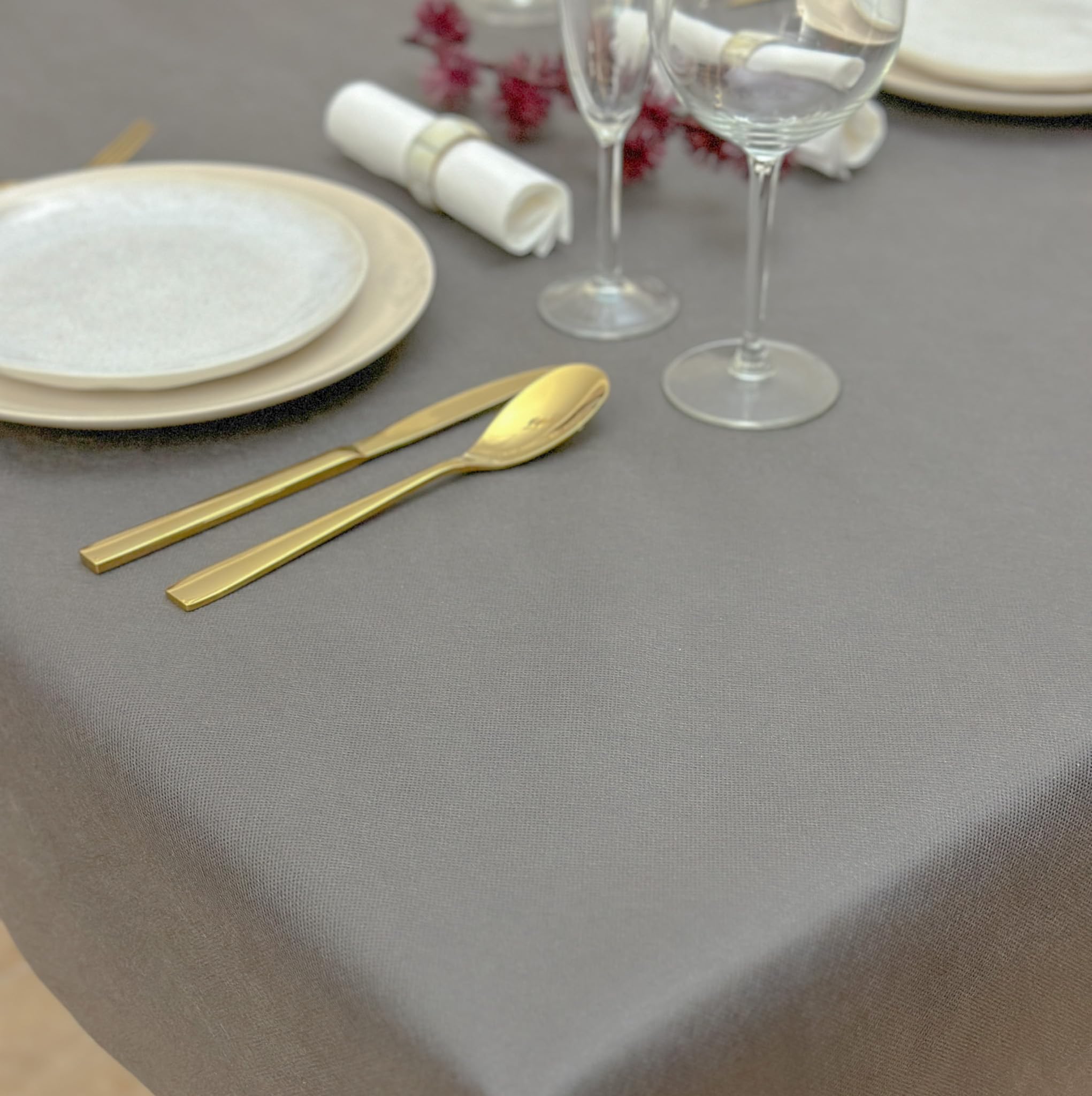 NATUARTE Tablecloth, 1.20 m x 25 m, Disposable Banquet Roll, Fabric Like Look and Feel, Roll for Parties Celebrations - Image 3