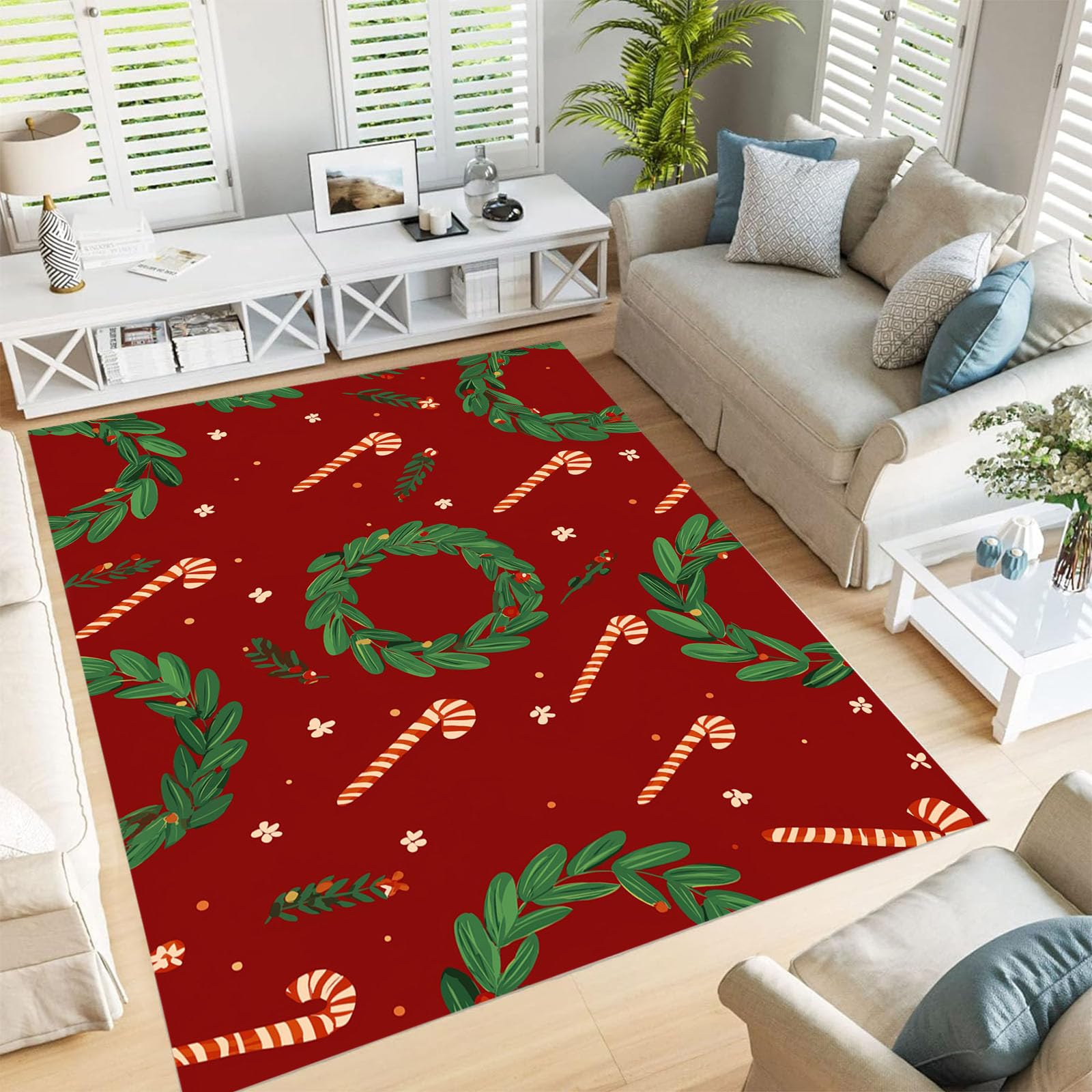 Tapis de chambre fille et garçon pour décoration de Noël
