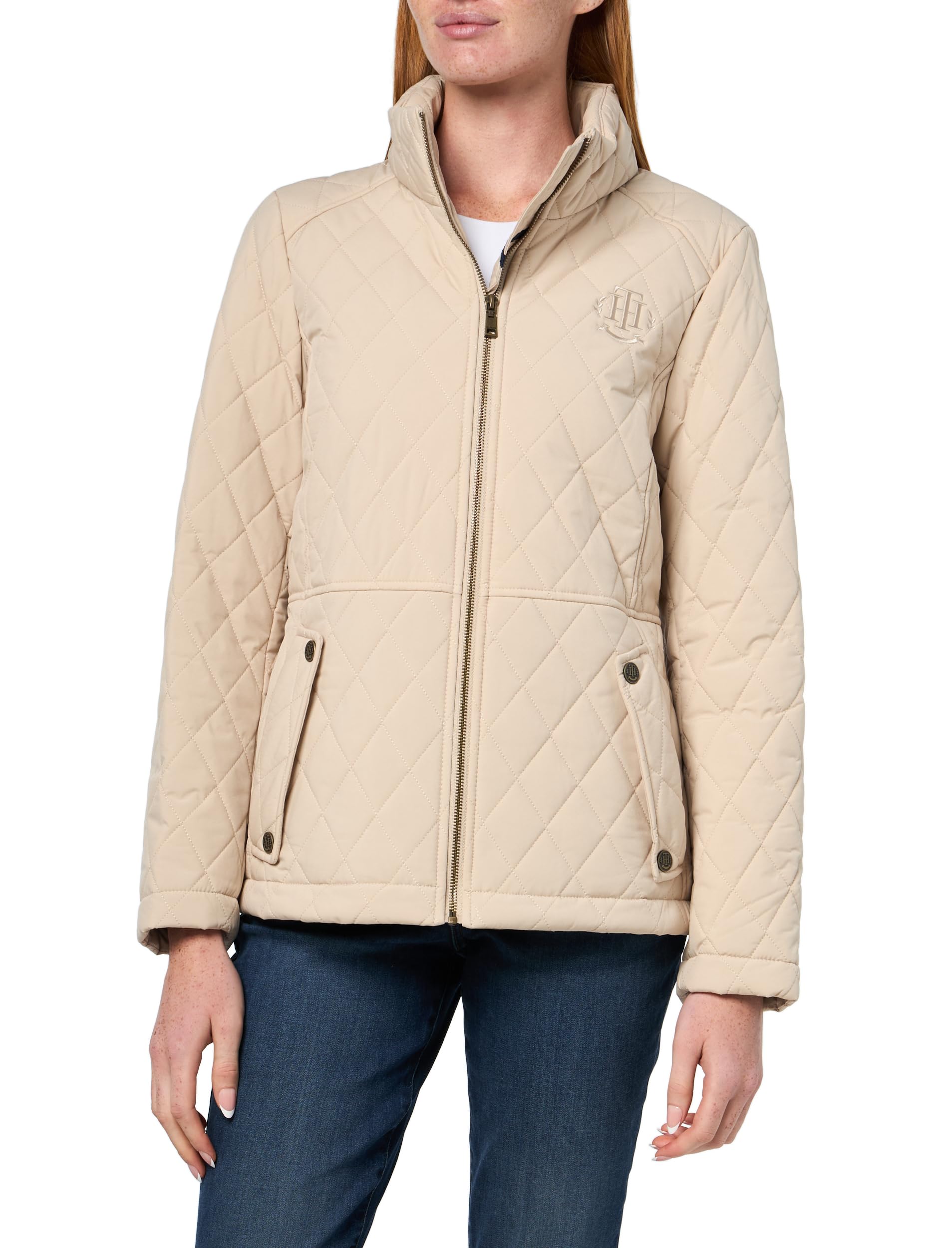 Tommy Hilfiger Women's Brass Hardware Transitional Barn Jacket