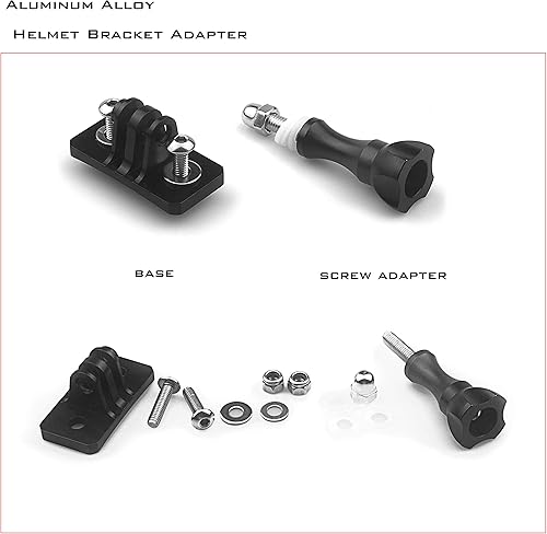Miniatura 3 de Soportes fijos universales para casco, adaptador de soporte de metal, accesorios de cámara para cámara deportiva GoPro Seriescasco de paracaidismo