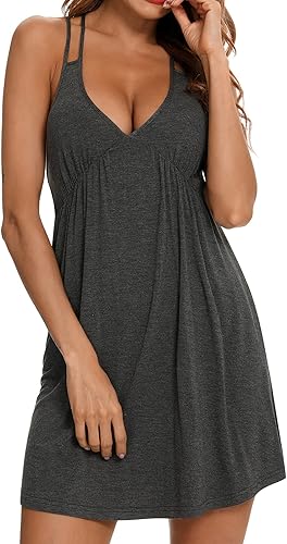 Leikar Lencería sexy de San Valentín para mujer, camisones con cuello en V, ropa de dormir