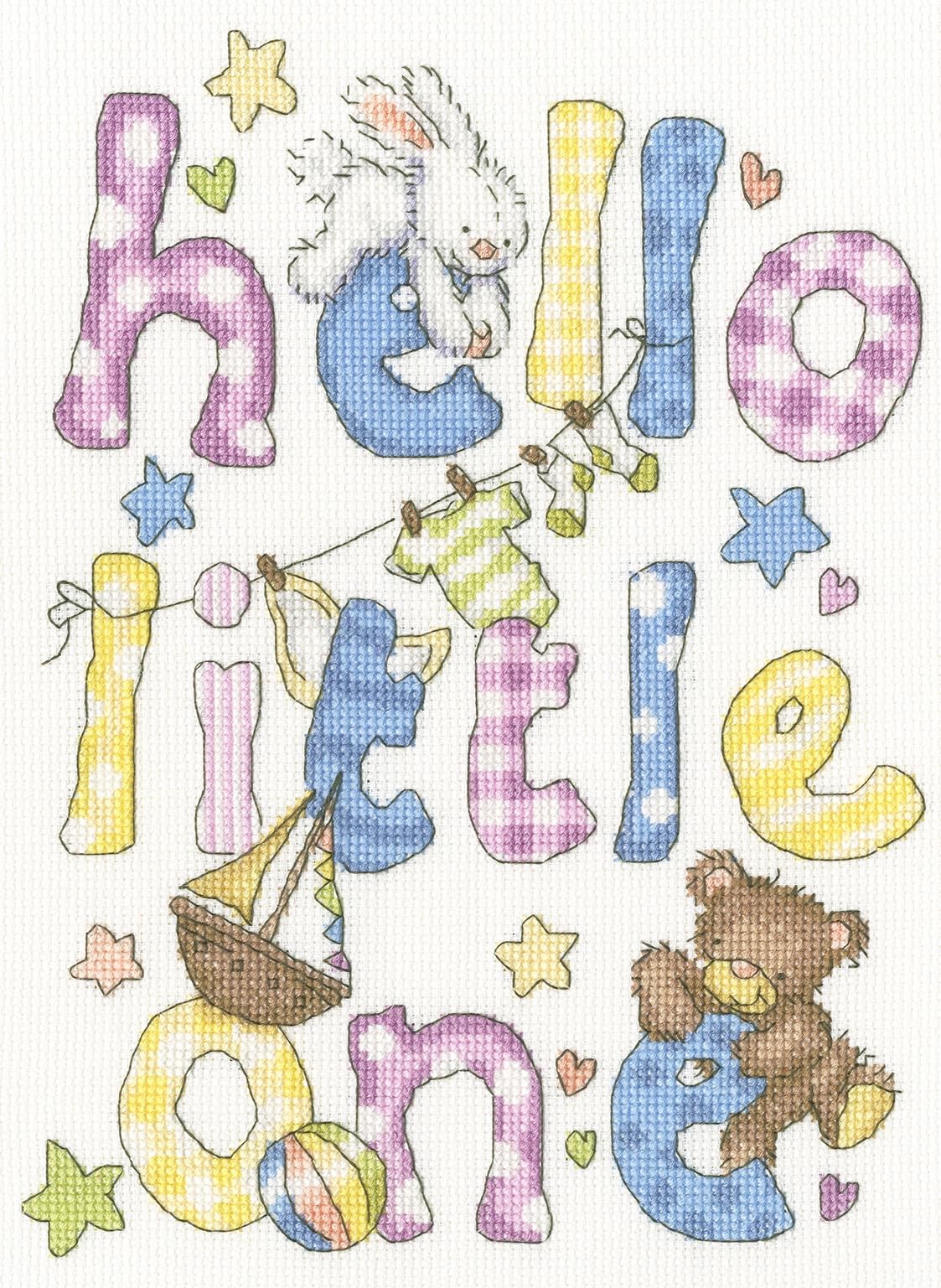 Bothy Threads Counted Cross Stitch Kit - Hello Little One
