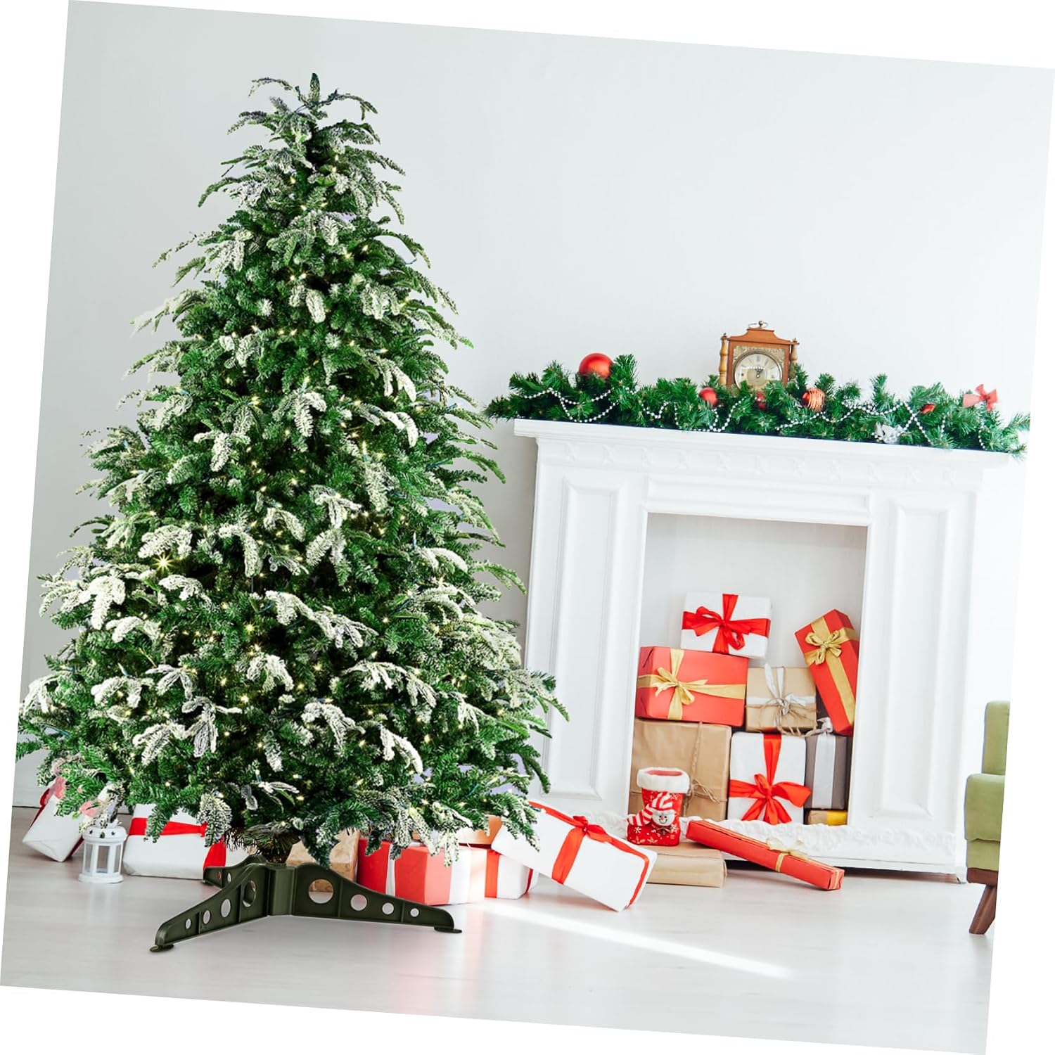 MAGICLULU Xmas Tree Base Stand Simple to Use Christmas Tree Holder Rack Stable Support for Artificial Christmas Trees High Grade Material Design