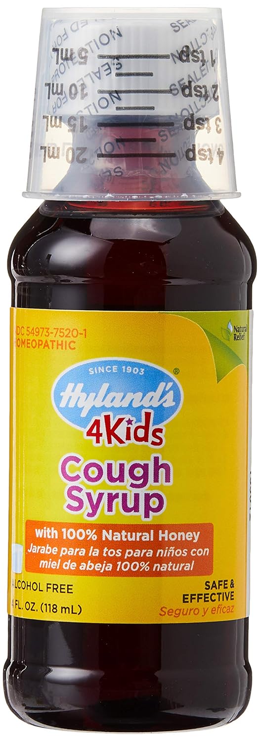 Hyland's Cough Syrup with 100 Natural Honey 4 Kids 4 oz ( Pack of 8) Health