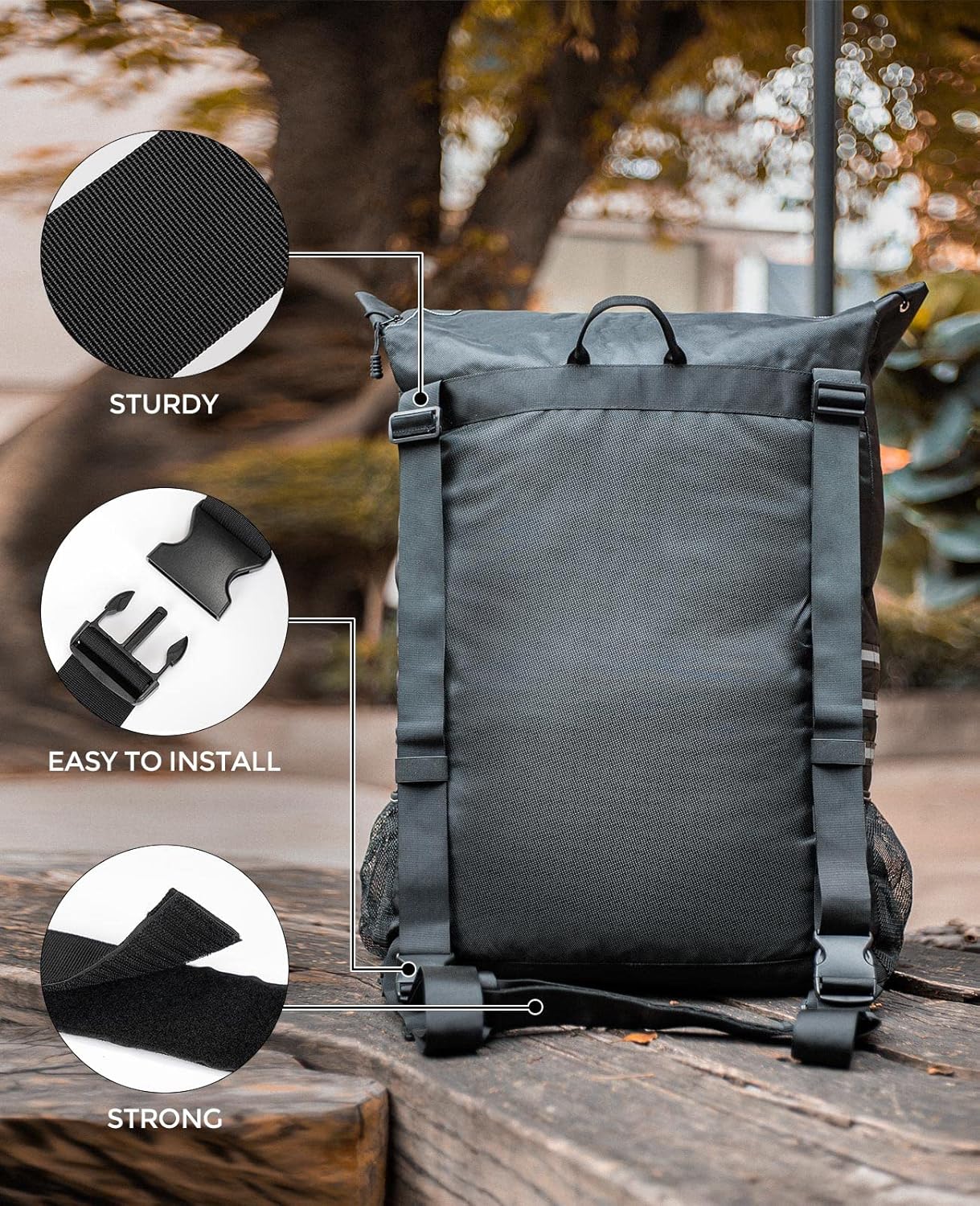 Spare Tire Trash Bag, JoyTutus Upgraded Fits 40" Tire 31 Gallons Overland Series Larger Capacity Cargo Spare Tire Storage Bag for 4x4 Off-Road Camping Recovery Gear Firewood for Wrangler JK JKU JL : Automotive