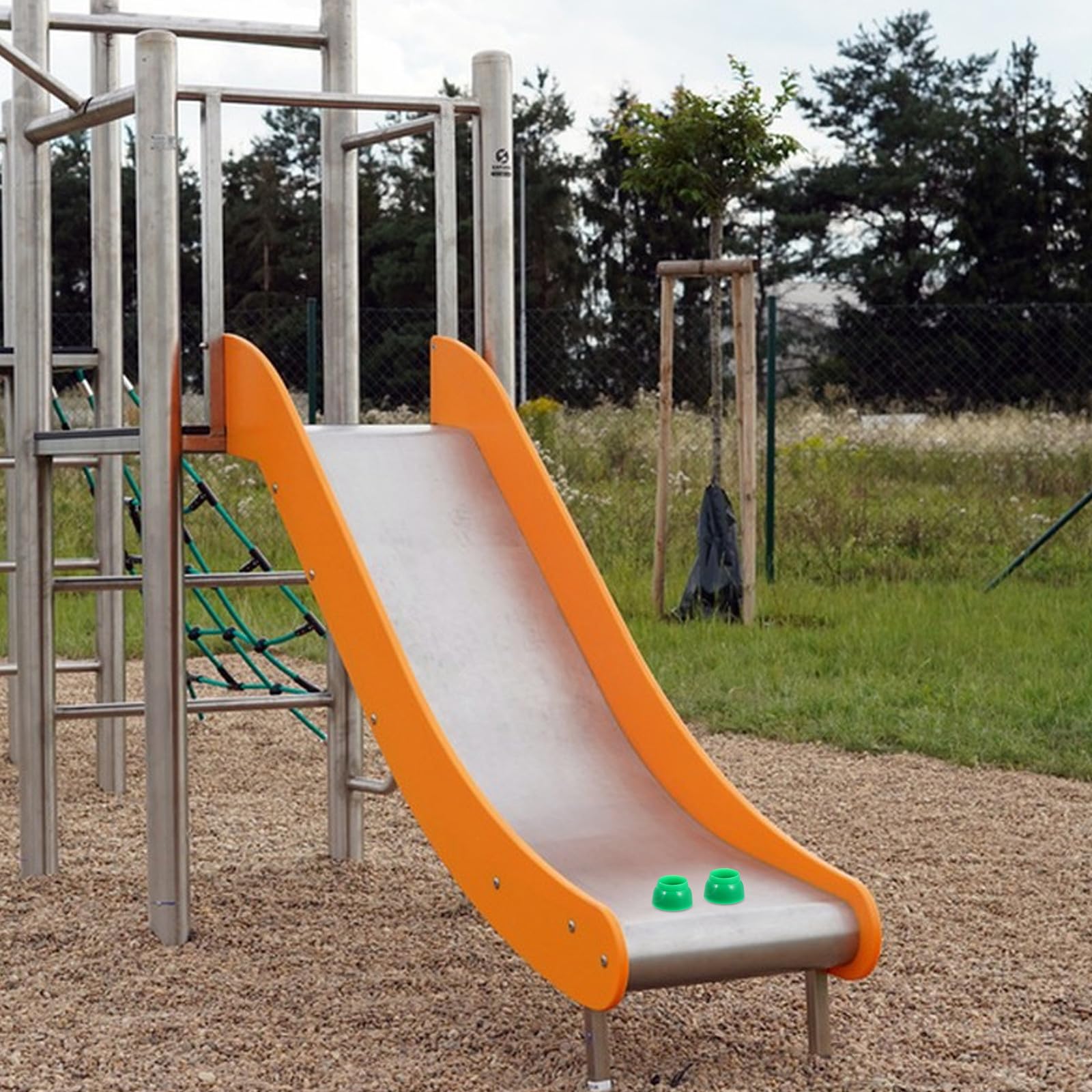 50 Tapones de Plástico M10 para Tuercas y Tornillos en Áreas de Juegos Infantiles, Protección Resistente Intemperie para Equipos de Parque y Seguridad
