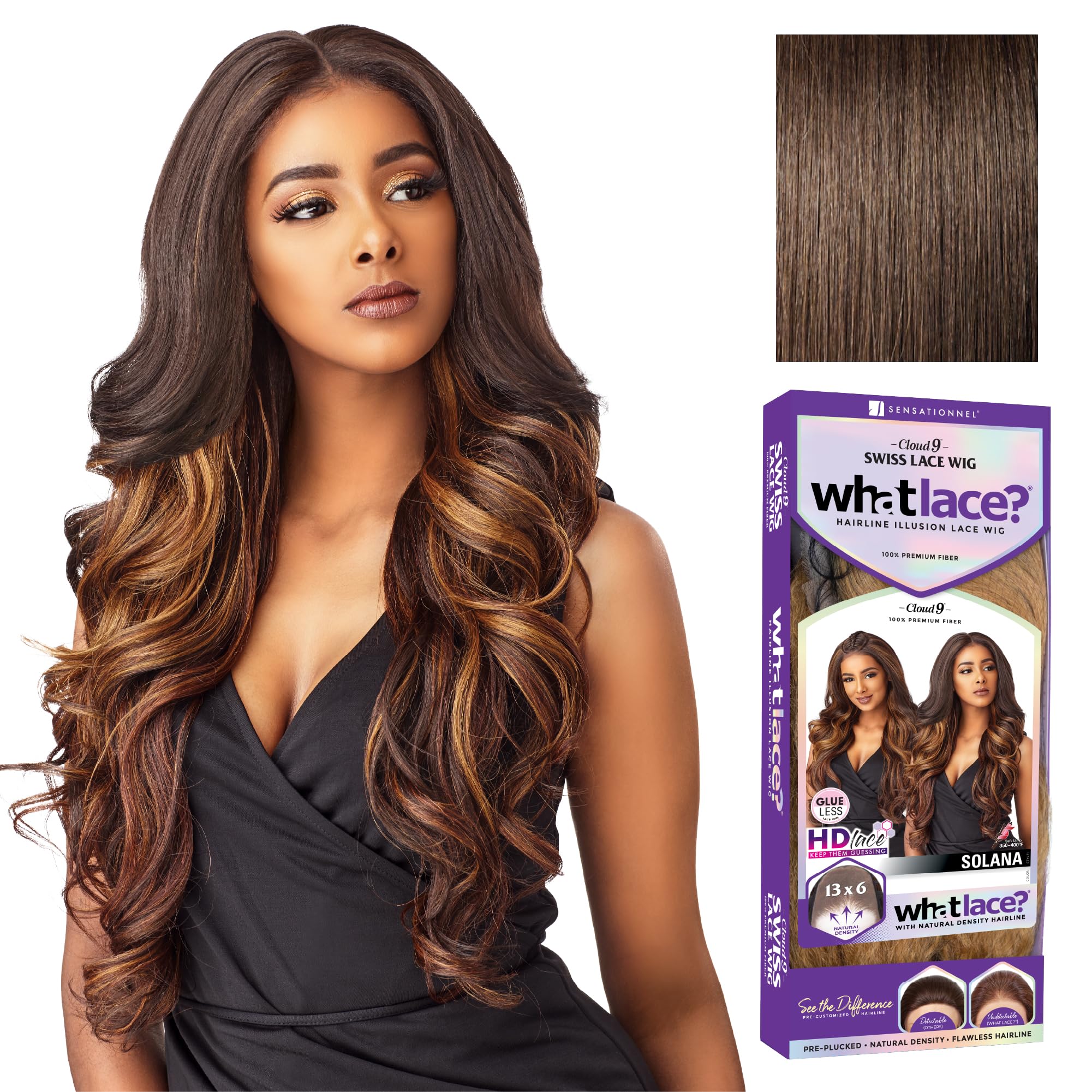 Amazon.com : Sensationnel What Lace 13X6 Wigs - Solana Lacefrontal