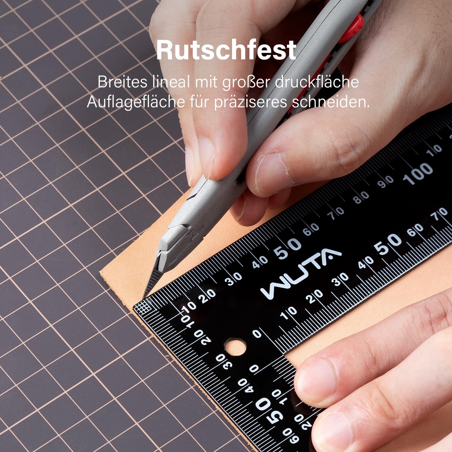 WUTA Anschlagwinkel 30 x 20 cm Framing Square, L-förmiges Winkellineal aus Titanstahl, 90-Grad-Winkel für präzise Messung, Holz- und Metallbearbeitung
