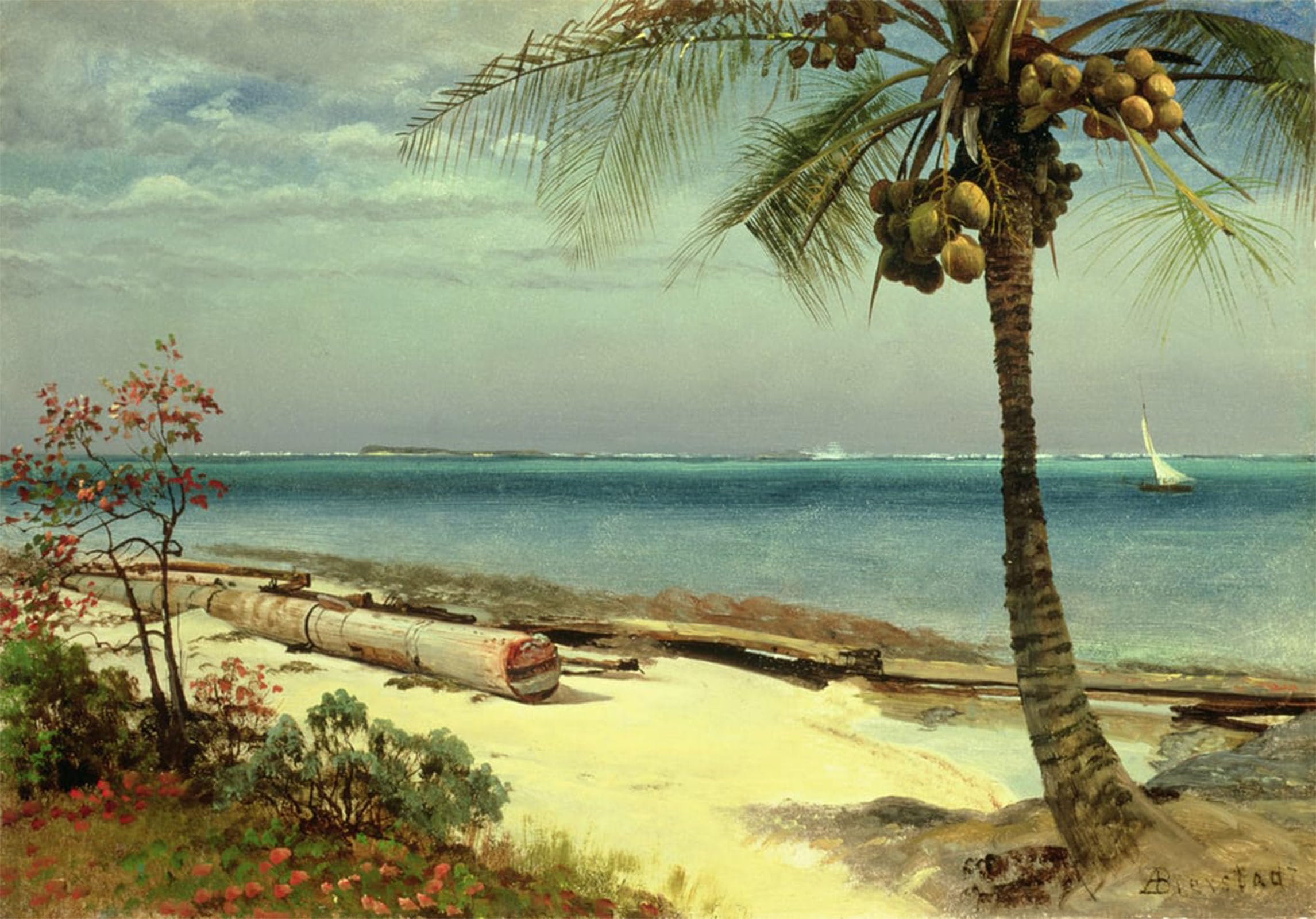 ARTXLXXBN Famous Print Painting Colorful Art Print painting picture by Albert Bierstadt Canvas Art Decorations for Home Decor 60x90cm