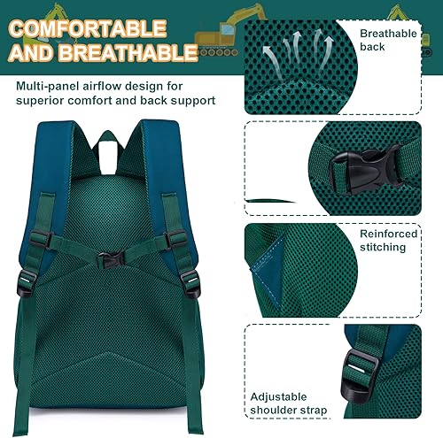 Miniatura 6 de LOIDOU Mochila para niños y niñas, mochilas preescolares para niños, bolsas escolares para jardín de infantes, juego de mochila para niños pequeños