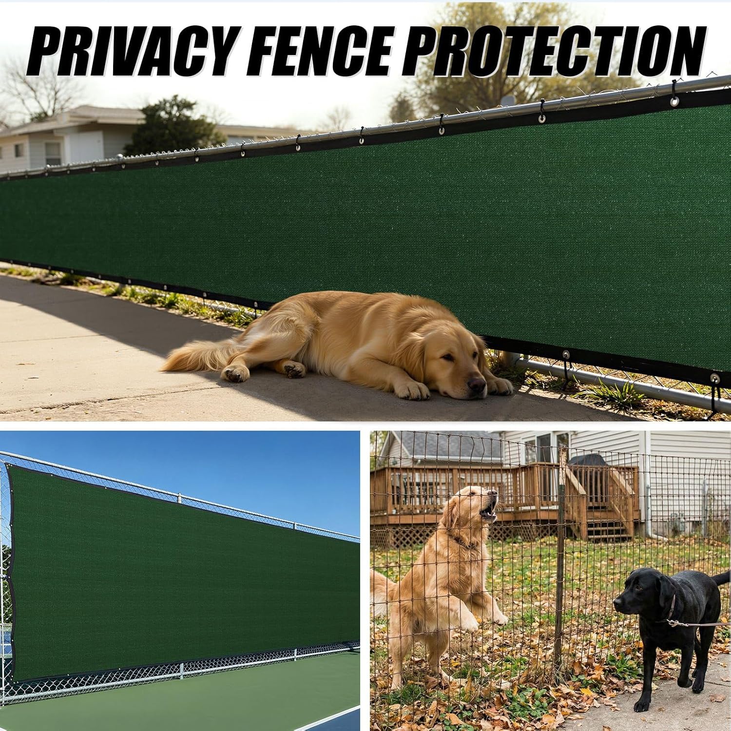 ColourTree Plus Fence Privacy Screen Mesh Cover, Commercial Grade 220 GSM,Heavy Duty Perfect for Outdoor Back Yard