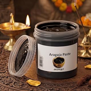 ARAGAJA Original Paste Vashikaran for Daily Pooja Rituals and Traditional Tilakam Application Premium Aragaja Pottu 40g