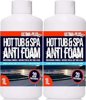 ULTIMA-PLUS XP Hot Tub & Spa Anti Foam - Removes Surface Foam Quickly and Easily - Suitable For All Hot Tubs (2 Litre)