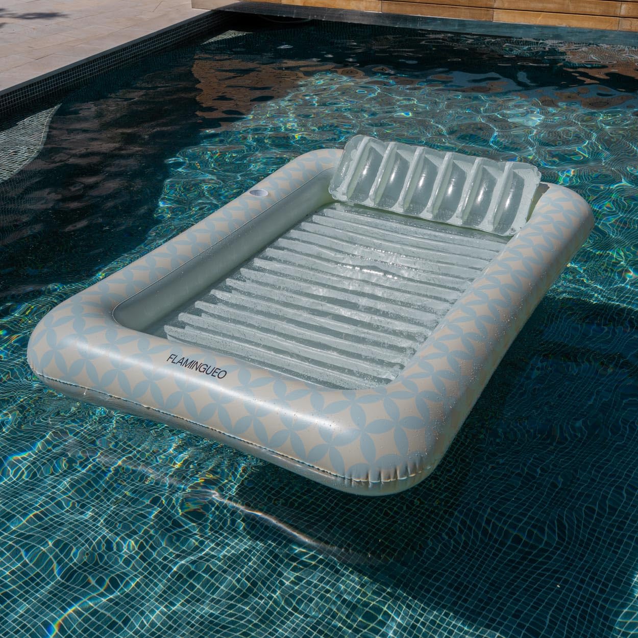 Flamingueo Colchoneta Piscina - Flotadores Piscina, Colchoneta Playa, Hinchables para Piscina, Flotador Gigante, Piscina Hinchable (205 x 140 x 38 cm)