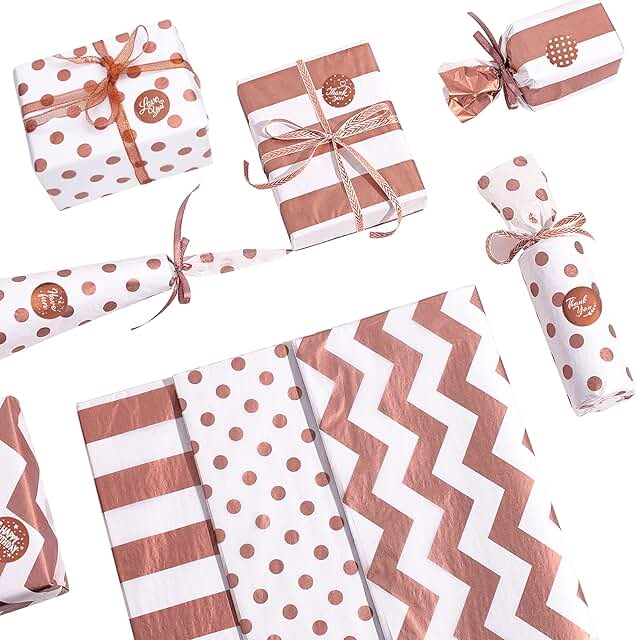 Amazon.co.uk rose gold wrapping paper