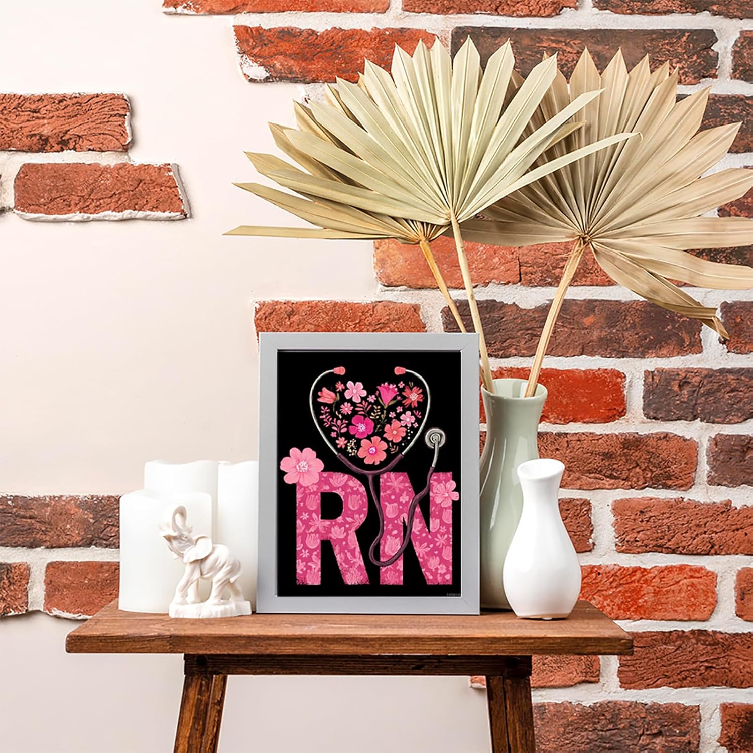 EATUKYIC RN Registered Nurse Diamond Painting Kit for Adults Full Drill 5D DIY Art Craft for Home Wall Decoration 12x16 inch