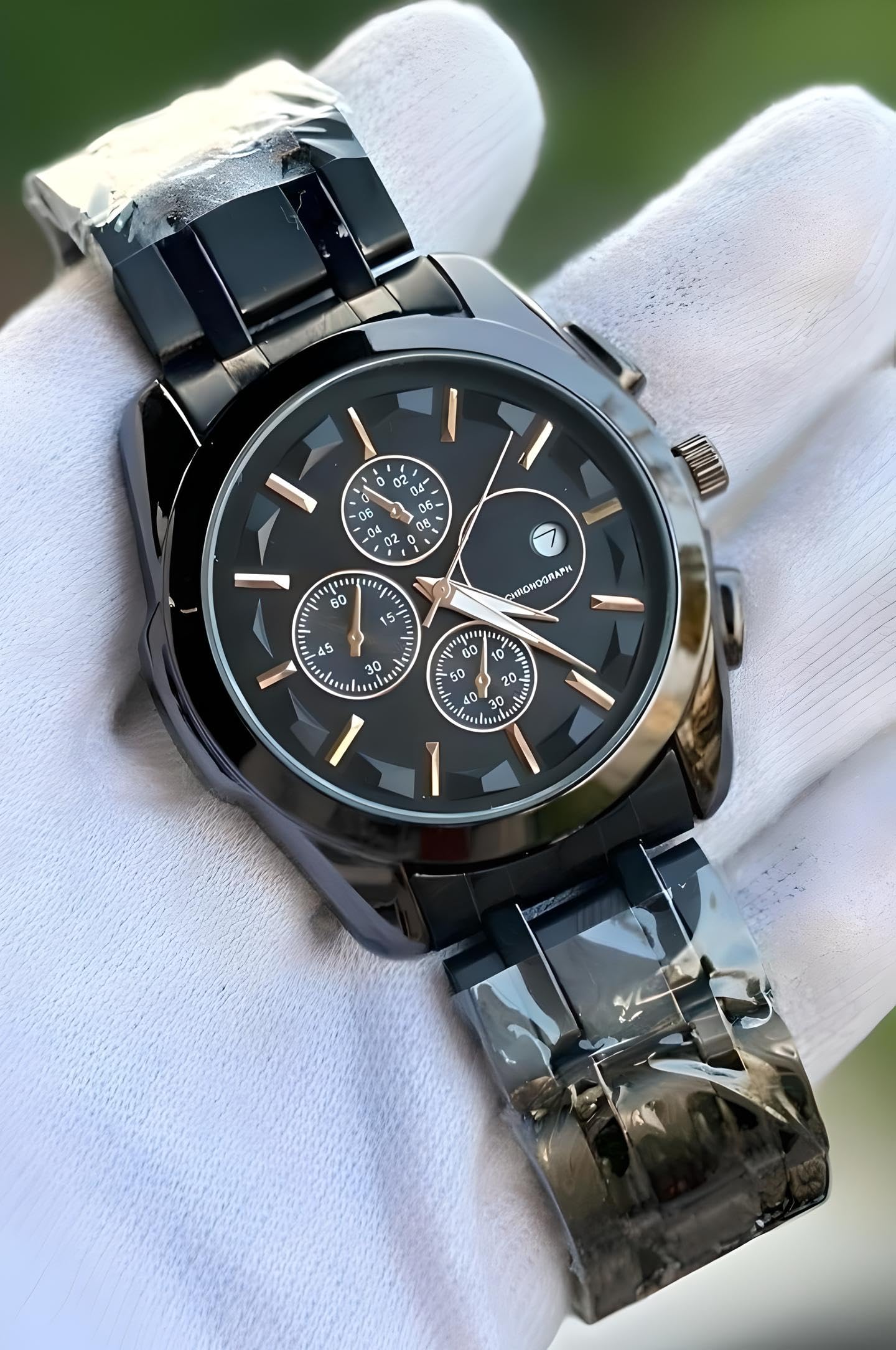 Stainless Steel Date Series Men's Black Chain Analog Watches Classic, Attractive, Professional, Top-Trendy and Stylish Analog Watches for Men/Boys for Office, School Use-picture-29