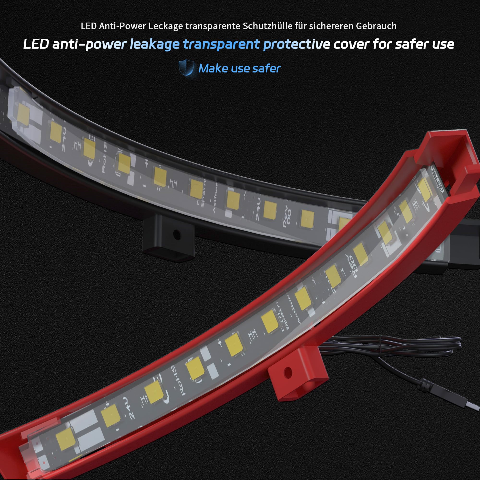 CyeeLife Lampada per freccette con 2 colori per disco in acciaio, 360 gradi