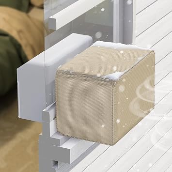 غطاء مكيف هواء Forestchill Window، متوافق مع وحدة تكييف الهواء Midea على شكل حرف U، مناسب لوحدات تكييف الهواء الخارجية بقوة 8000 و10000 و12000 وحدة حرارية بريطانية، أغطية مكيفات هواء شديدة التحمل ومقاومة للعوامل الجوية
