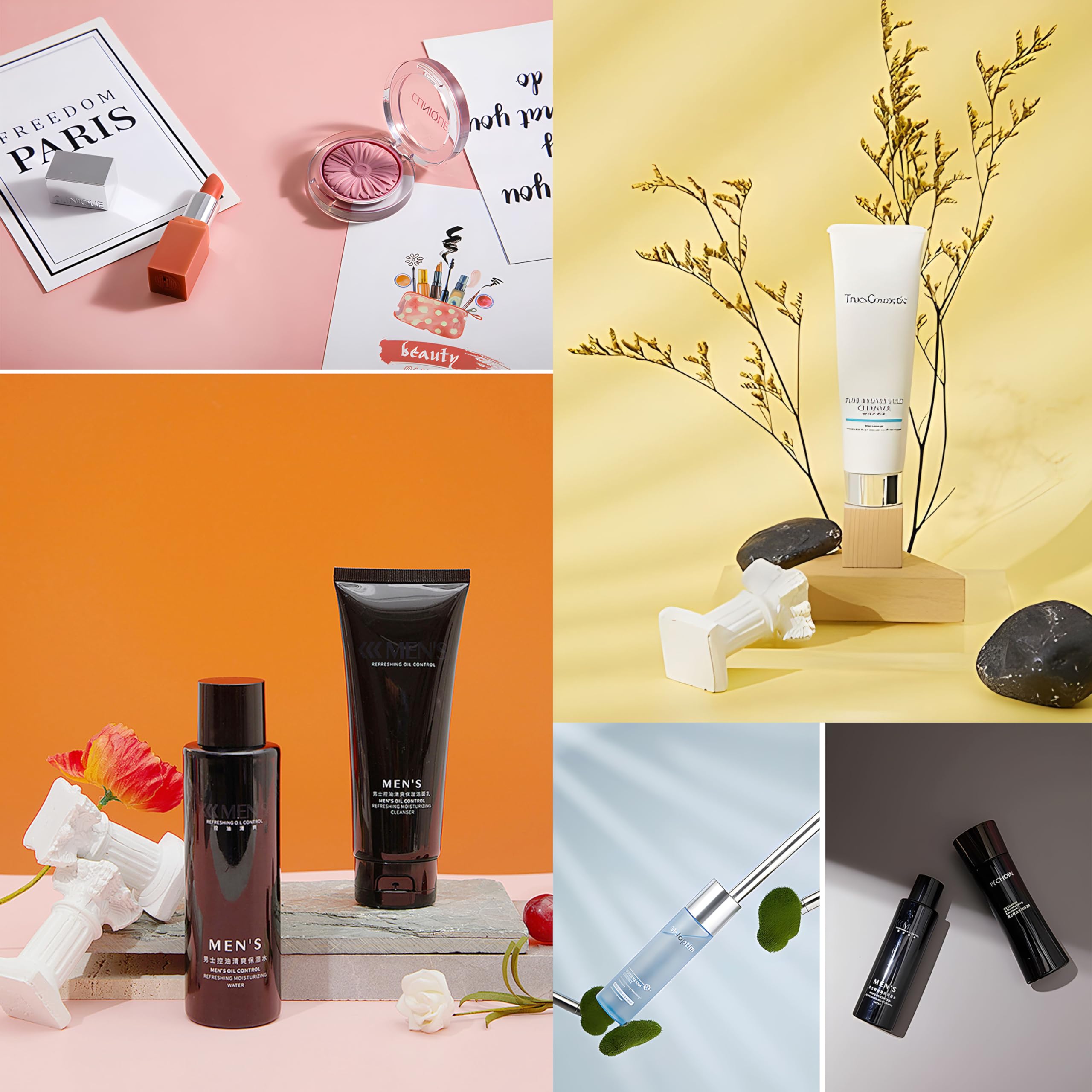Fotohintergrund-Set Mit T-Ständer – 12 Papiere, 24 Farben, 86,4x45 Cm, Für Produktfotos