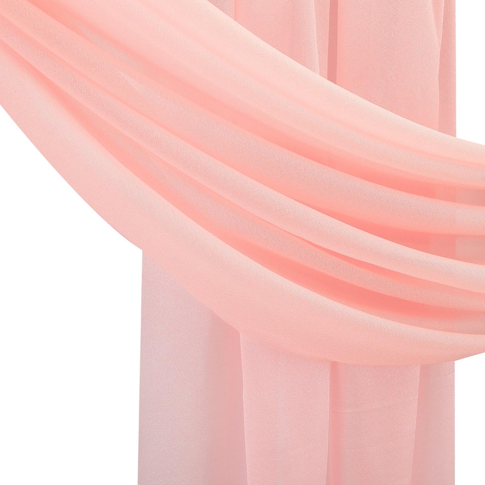 2 Panel Wedding Arch Draping Fabric Wedding Arch Chiffon Fabric Drapery Wedding Drapery Arch for Wedding Ceremony Party Ceiling Decor(#4) - Image 6