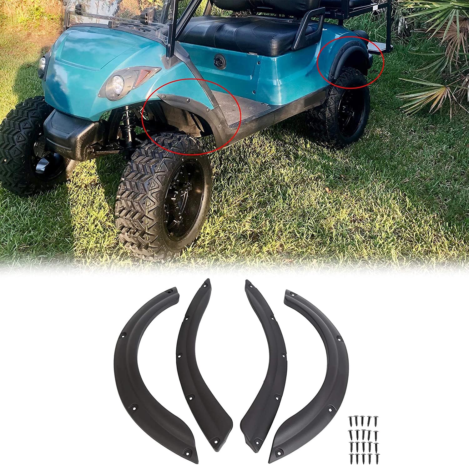 GTW Golf Cart Fender Flare Kit for Yamaha G29/Drive Golf