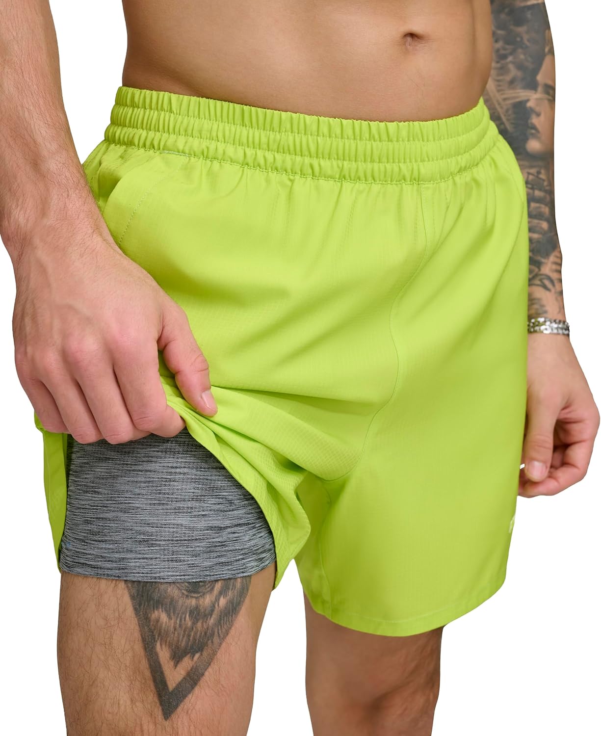 DKNY Men's Stretch Quick Dry Volley UPF 40+ Protection Swim Trunk