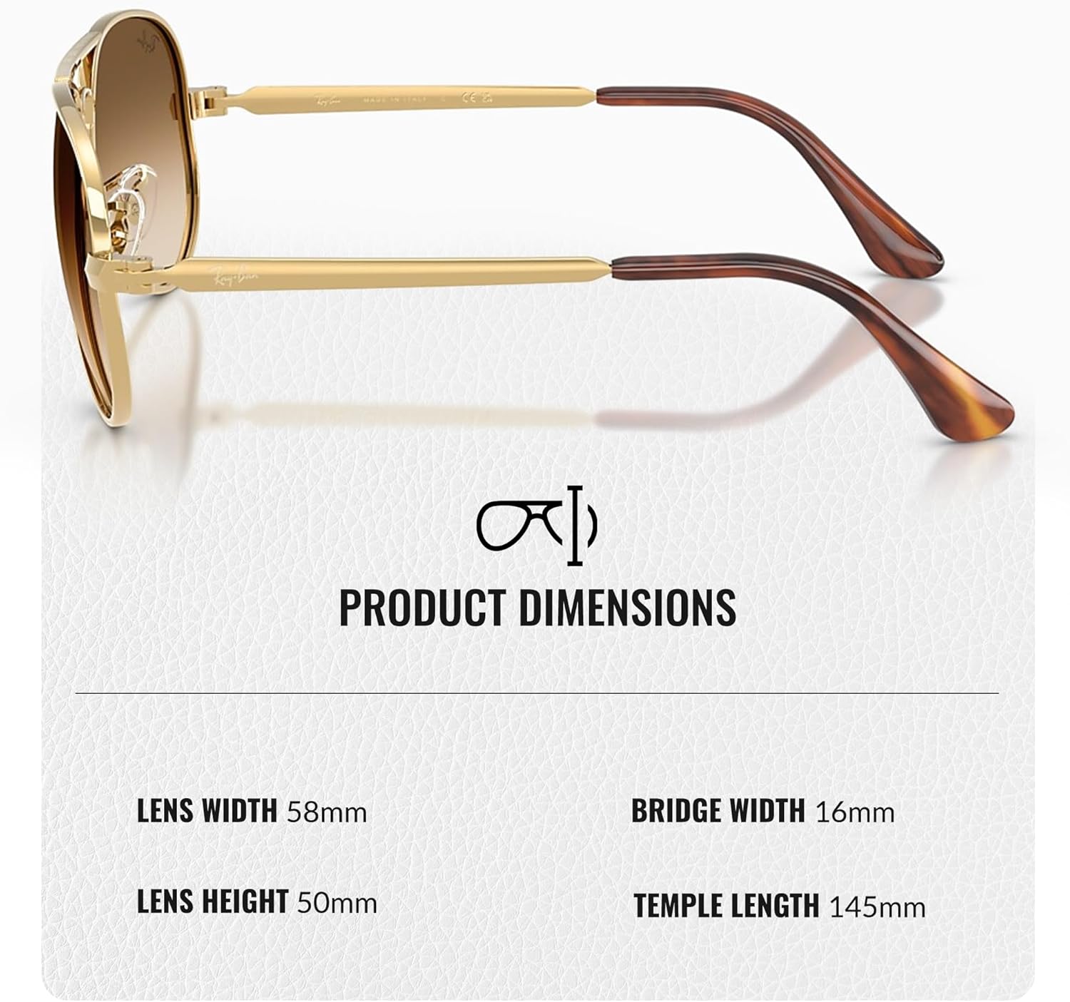 Ray-Ban(レイバン) RB3925 AVIATOR MAX パイロット型サングラス 男女兼用 RAYBAN公式アイウェアキット