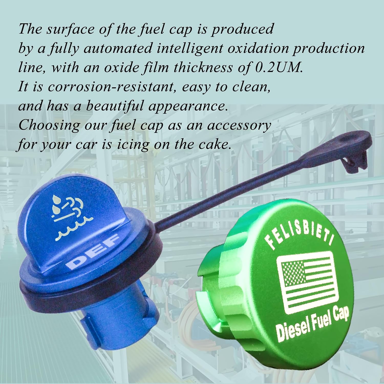 diesel fuel cap+DEF Cap - Aluminum Magnetic, only for 2019 2020 2021 2022 2023 2024 2025 Dodge Ram 1500 2500 3500 Diesel trucks Fuel tank Cap - Dodge Accessories