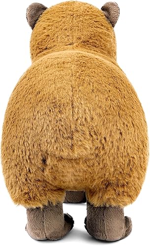 Miniatura 5 de Capybara - Juguete de peluche realista de roedor de 13 pulgadas, animales salvajes suaves que gatean Capybara únicos, colección de muñecas modelo