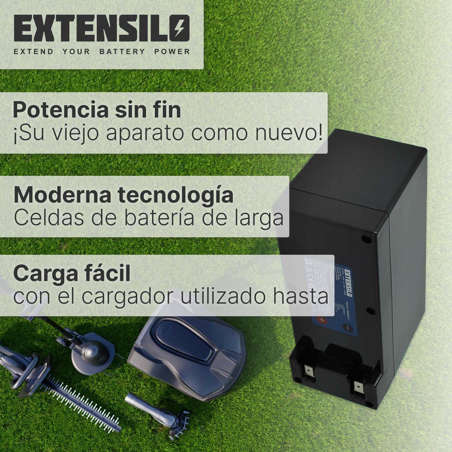 Batería reemplaza Zucchetti CSC0106, CSC0106/1, CS-C0106-1 para cortacésped 9000mAh 25,2V Li-Ion