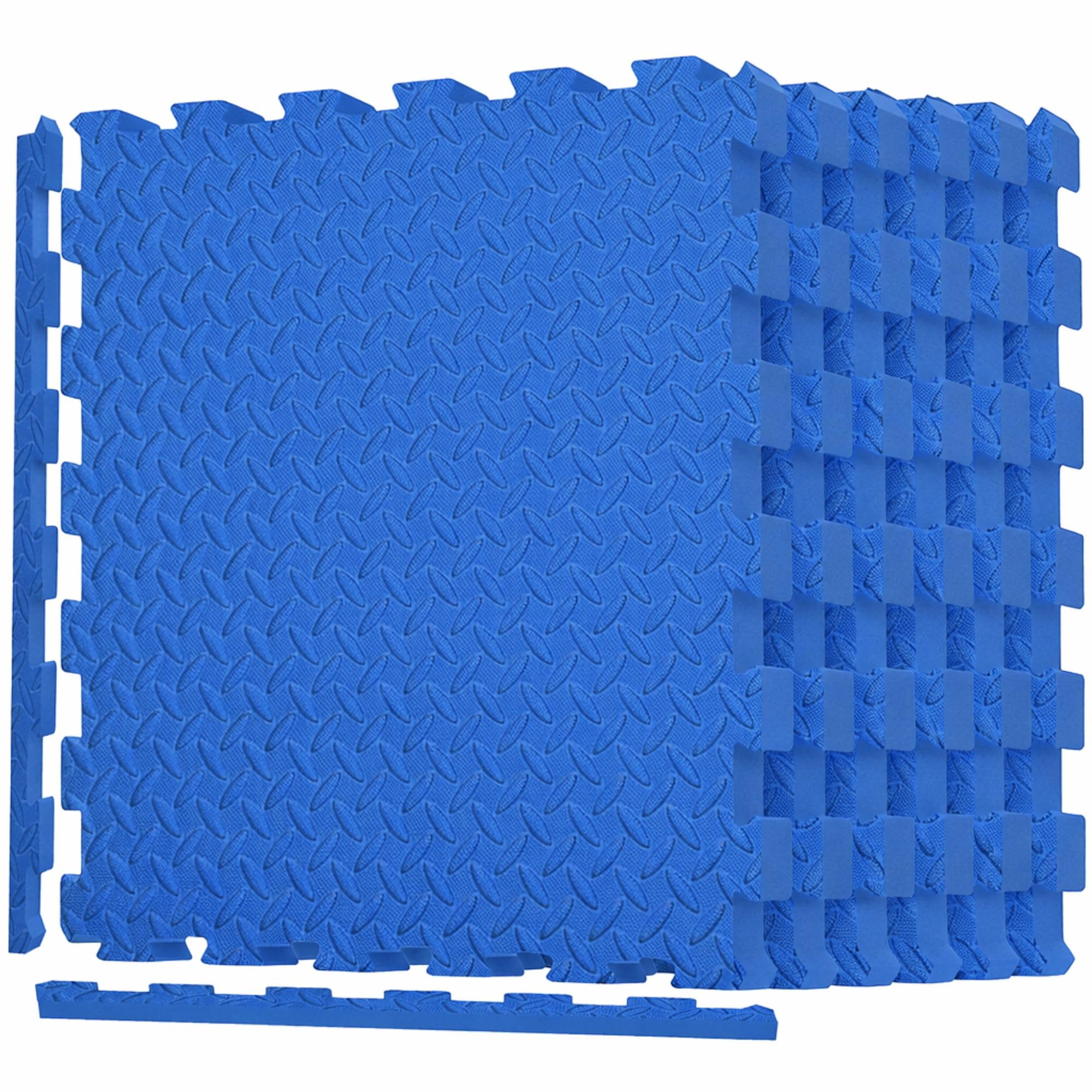 Exercise Mat EVA Interlocking Foam Floor Tiles for Home Gym Mat for Home Workout Equipment Workshops Under Pool, Hot Tub