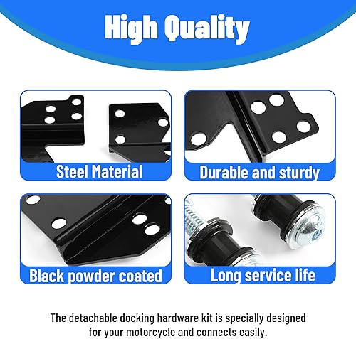 Miniatura 4 de KUAFU Kit de herramientas de acoplamiento desmontable compatible con Harley Touring Road King Road Glide Street Glide Electra Glide 1997-2008 Kit de