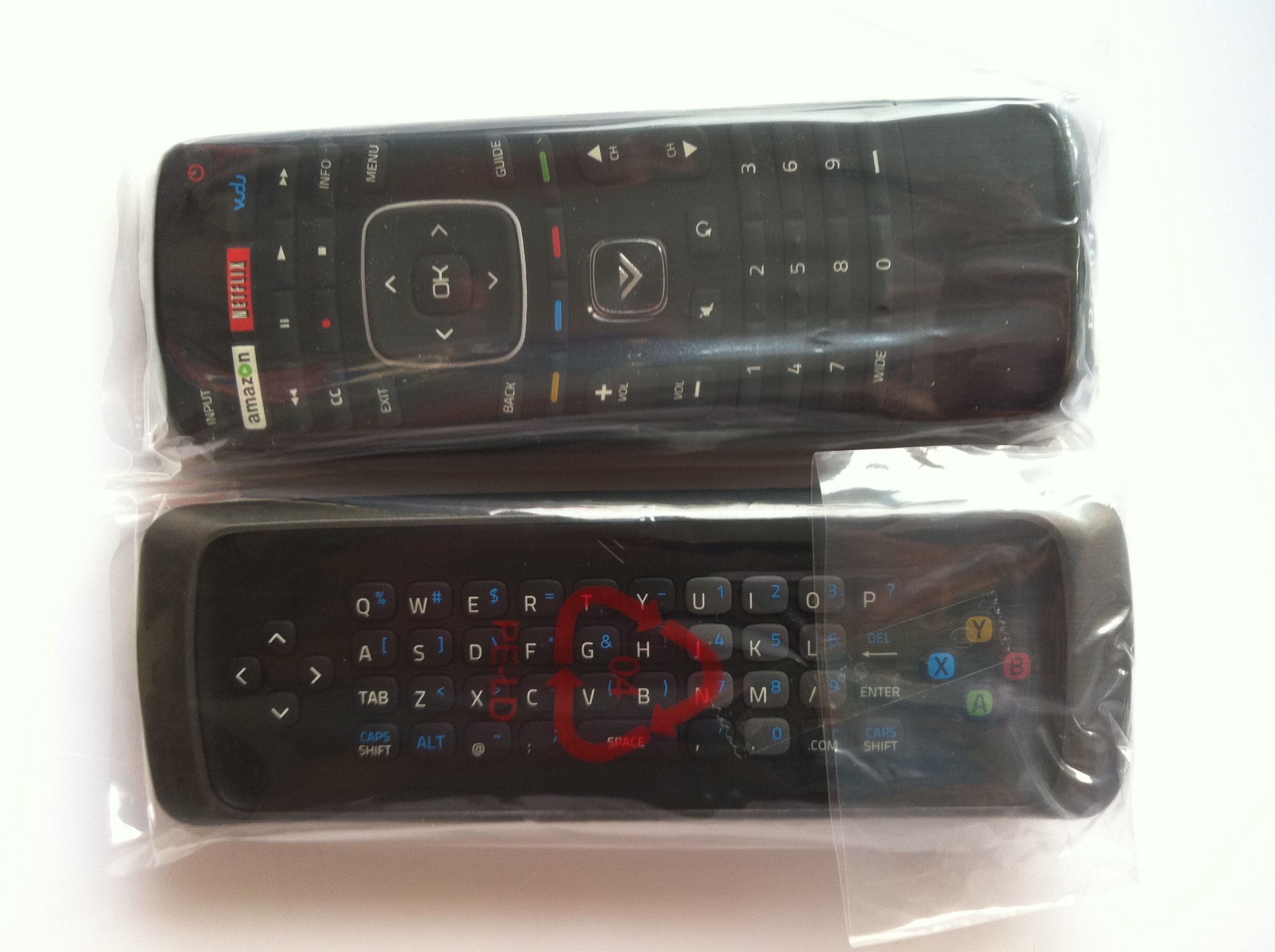 Vizio XRV1TV Full Keyboard Remote - Compatible With E422VL, M420SR, M470SV & More