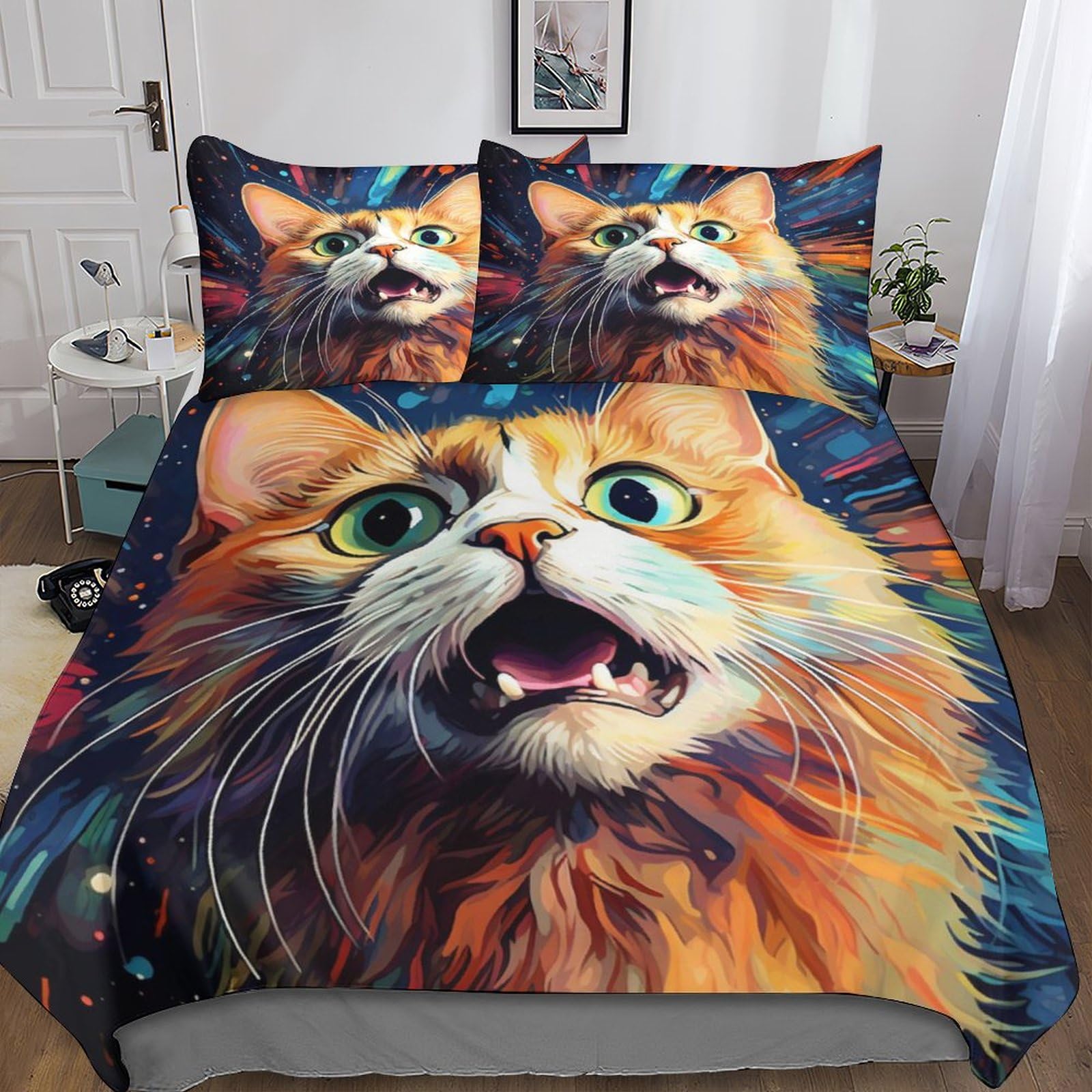 Housse de couette chat mignon pour retrouver le plaisir de nuits douces