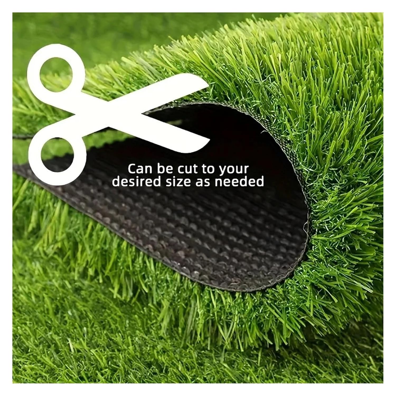 Garden Supplies Aritificial Realistic Grass Pad Thick Synthetic Fake Mat for Outdoor Garden Patio Landscape Lawn Mats Nozzle(Light Green Turf,50x100cm)
