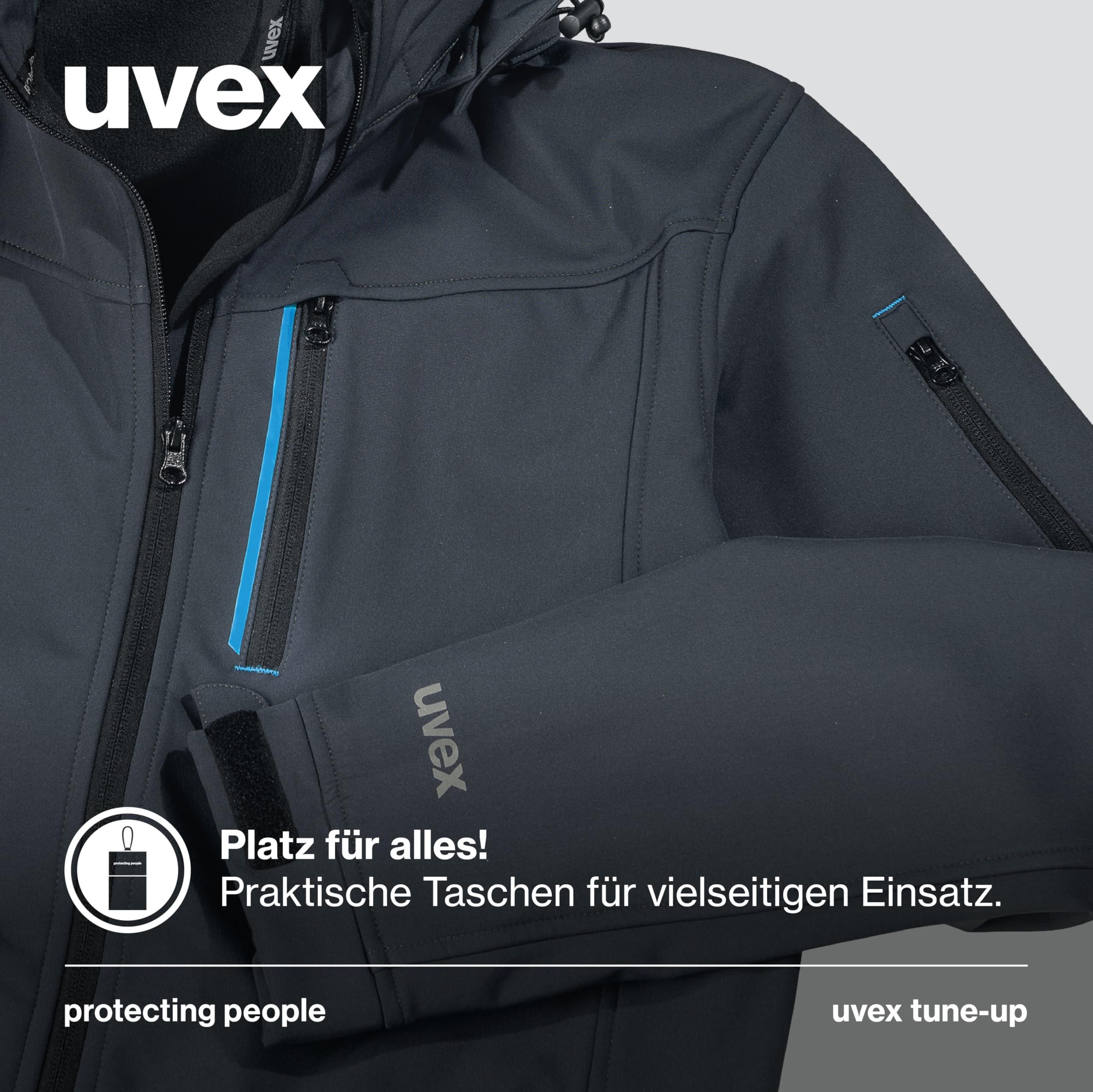 Uvex tune-up softshell chaqueta de trabajo para hombre - chaqueta de exterior