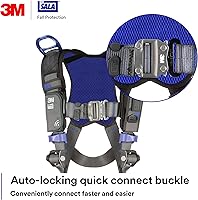 Vista 6 de 3M 1113073 DBI-SALA ExoFit X300 Arnés de seguridad de rescate, protección contra caídas de rescate de recuperación, OSHA, ANSI, anillos en D