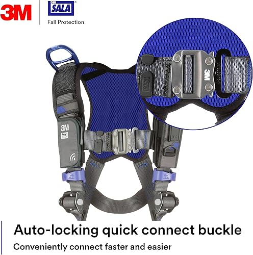 Miniatura 6 de 3M 1113073 DBI-SALA ExoFit X300 Arnés de seguridad de rescate, protección contra caídas de rescate de recuperación, OSHA, ANSI, anillos en D de