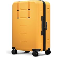 Db Ramverk Medium Check-In 24 Inch Hardside Luggage, Compact Suitcase with Silent 360 Spinner Wheels, TSA Lock, Interior Laptop Compartment and Two Zipper Dividers, Parhelion Orange