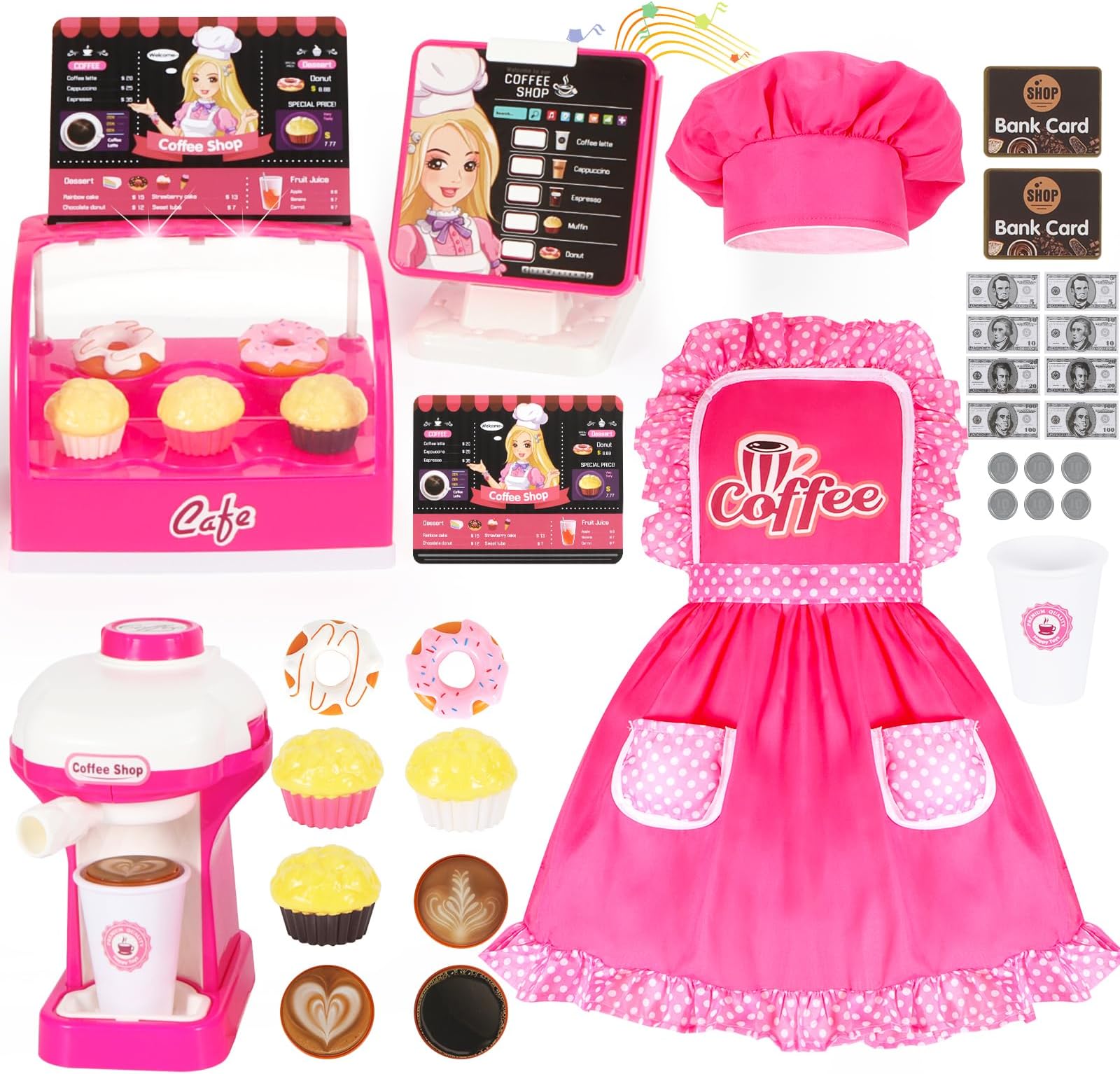 Mastom Kids Coffee Maker Playset