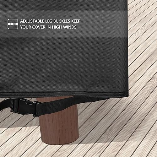 Miniatura 4 de ULTCOVER Smart Selection - Fundas impermeables para tumbonas de patio, paquete de 2 para muebles de exterior, 84 pulgadas de largo x 32 pulgadas de
