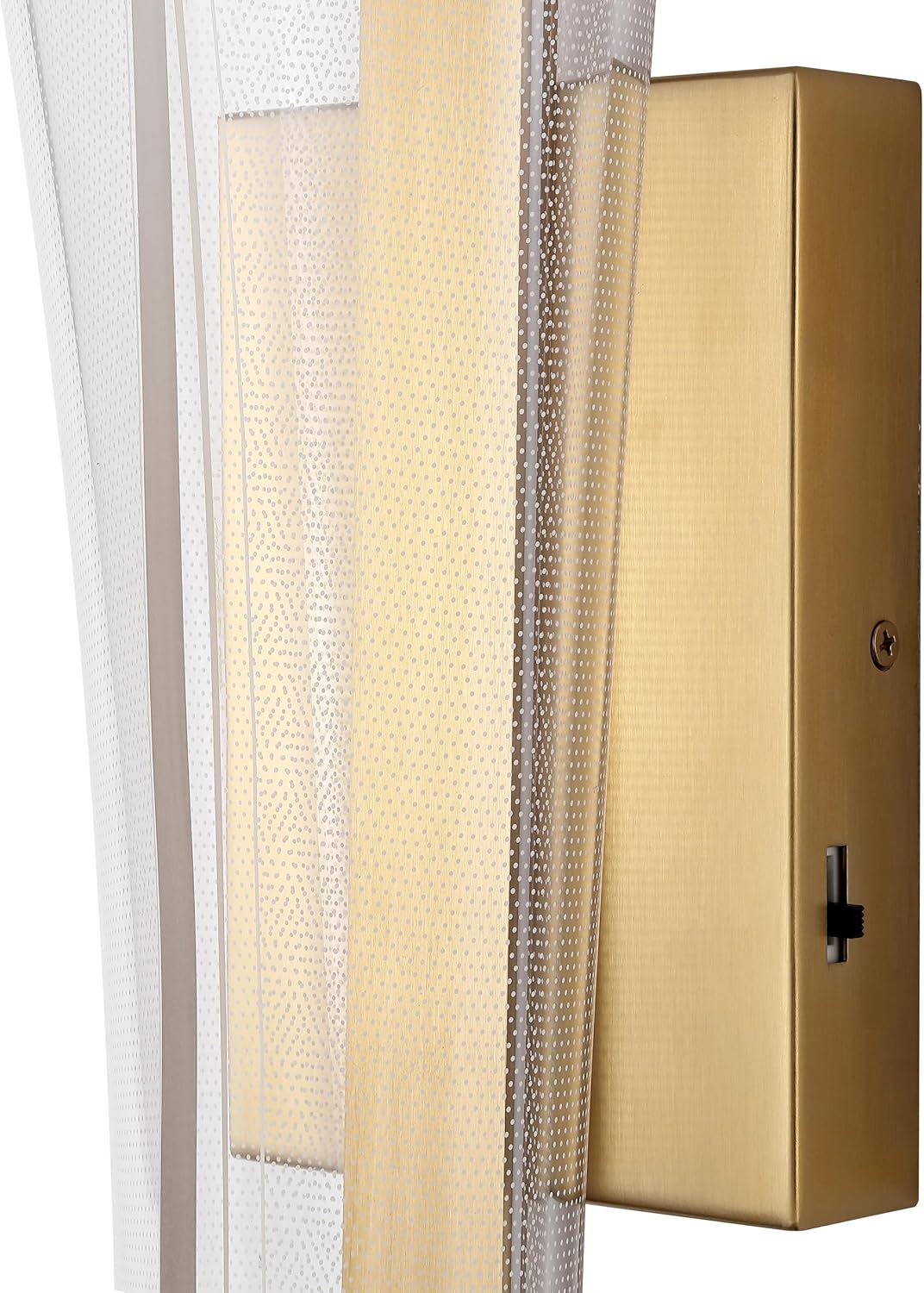 SAFAVIEH Couture - Fenric Acrylic Wall Sconce Light Fixture - Clear & Gold - Dimmable LED Wall Light with Adjustable Color Temperature, Modern Wall Lighting for Bedroom, Hallway (CTL1110A)