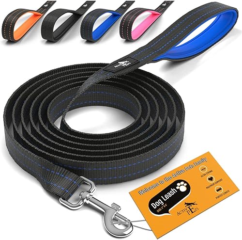 Active Pets Correa fuerte para perro con asa acolchada, 4 tamaños, desde correa para cachorros hasta correa de perro de 6 pies para perros grandes,
