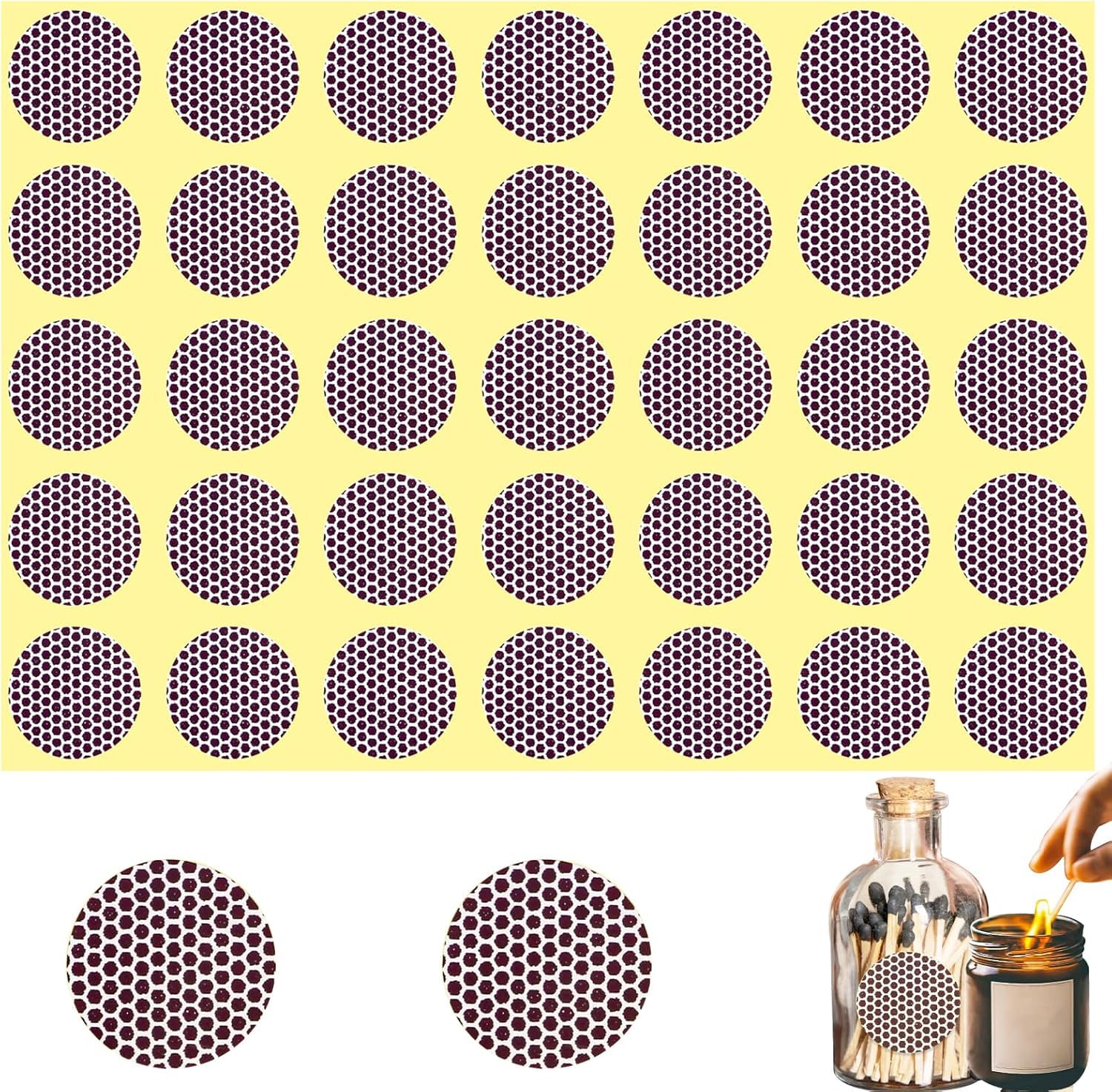 28 pcs match striker stickers match striker paper with adhesive ideal for fireplace matches rotundity