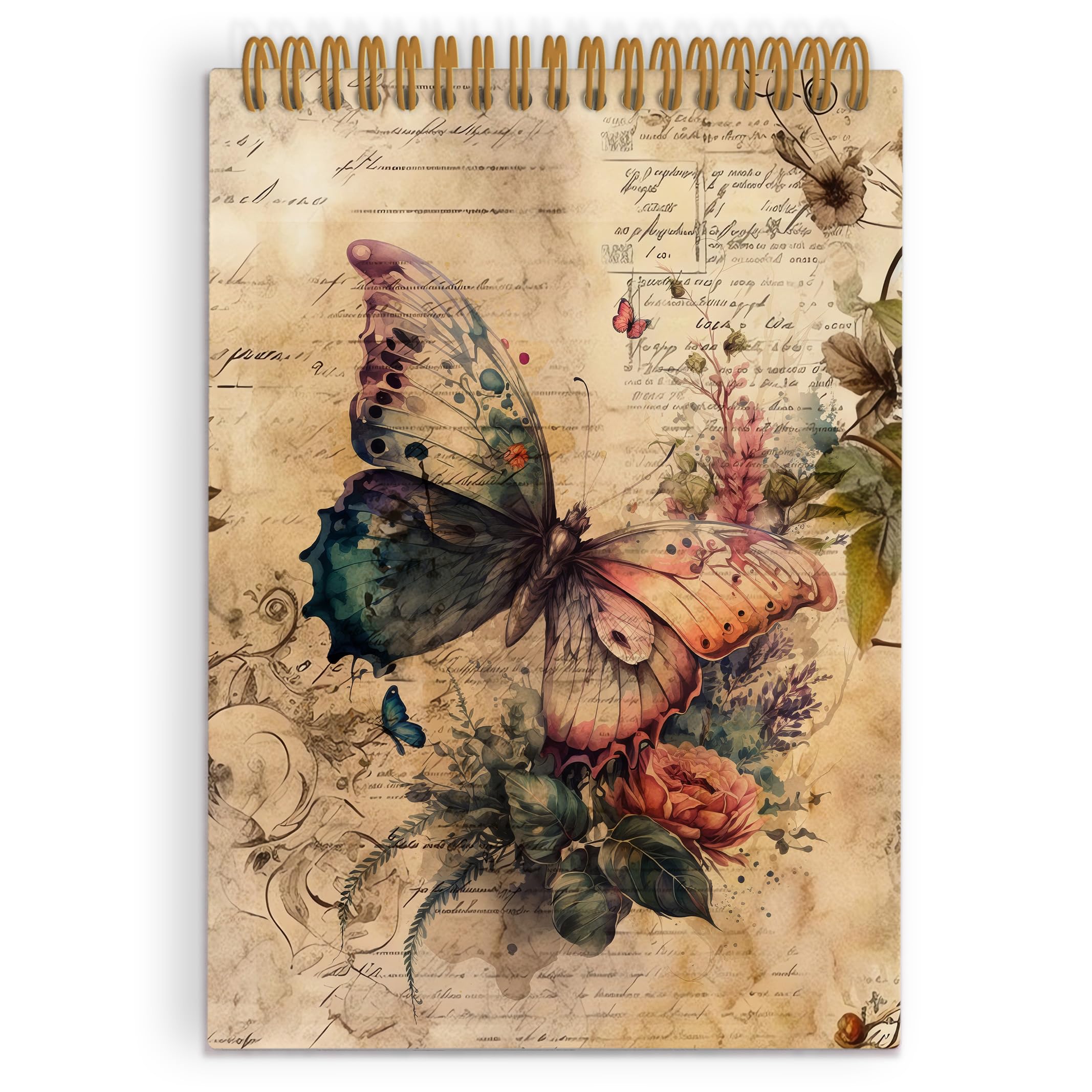 Carnet à spirale vintage papillon pour ne plus perdre vos notes d'école - 8